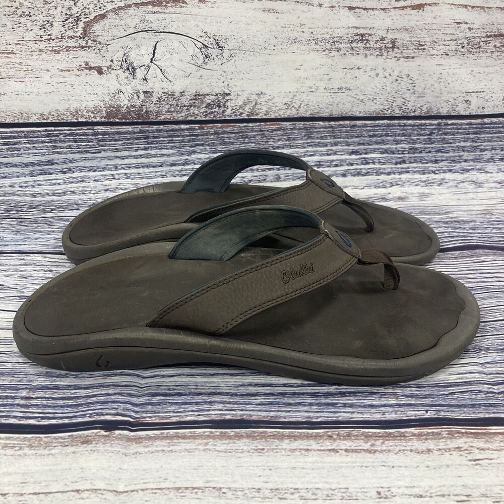 OluKai Men's Brown Sandals